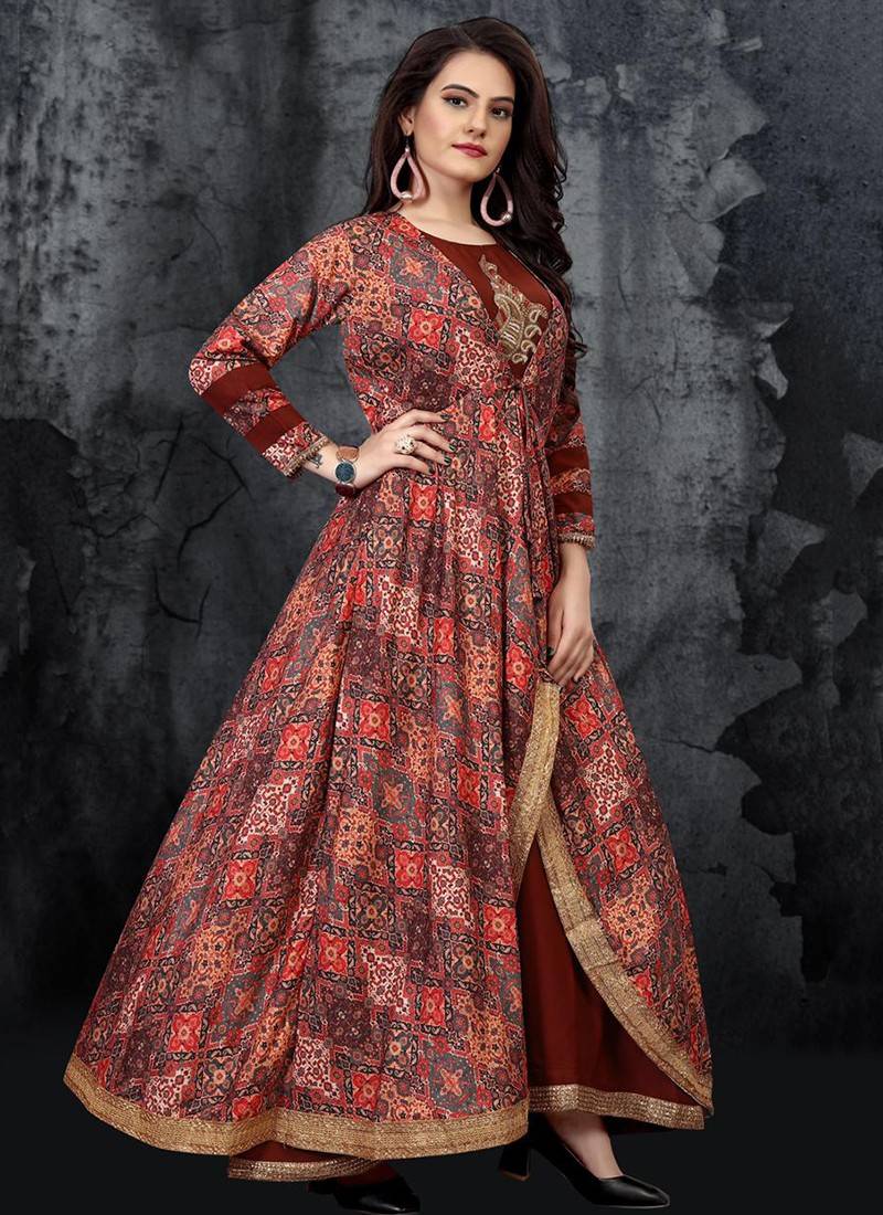 Long gown ethnic on sale wear